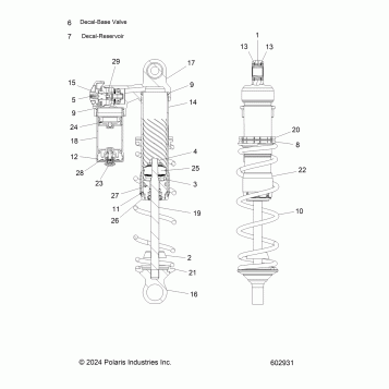 SUSPENSION, SHOCK, FRONT, FOX PSD, 3 PRO - J25DNCX ALL OPTIONS (602931)