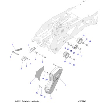 DRIVE TRAIN, CHAIN/BELT QUICK DRIVE - J23DMCX/DMFX (C602068)