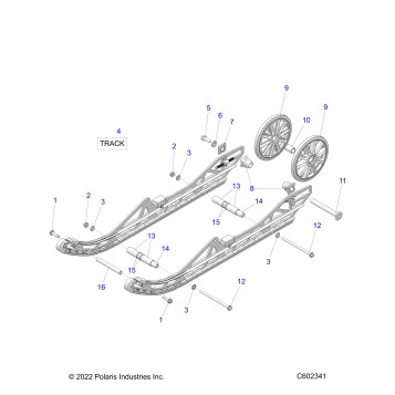 SUSPENSION, REAR ASM. - J23FBLXXXA/FBRXXXA (C602341)
