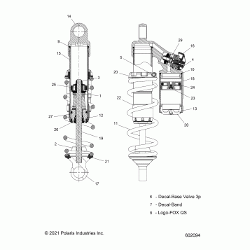 SUSPENSION, SHOCK (QS3) - J22UMHXXXA ARO 3 S PREM. (600659)