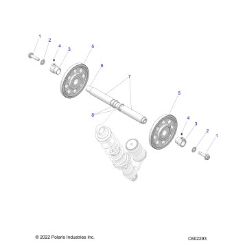 SUSPENSION, REAR SHOCK MNTG. - J23UNC/UNF/UNG/UNH (C602293)