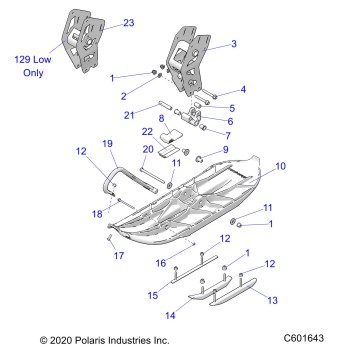 STEERING, SKI ASM. - J21UKB/UKC/UKE/USB/USC/UMC/UMG ALL OPTIONS (C601373)