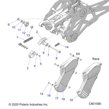 DRIVE TRAIN, CHAIN DRIVE - J21FBGXXXA/FBRXXXA (C601411)