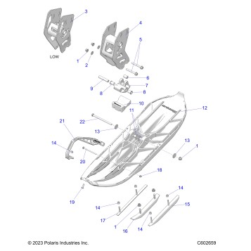STEERING, SKI ASM. - J25DNCX/DNFX (C602659)