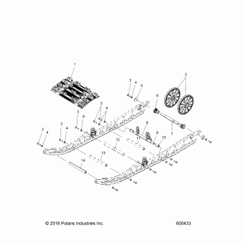 SUSPENSION, REAR ASM. (SX) - J17XC ALL OPTIONS (600433)