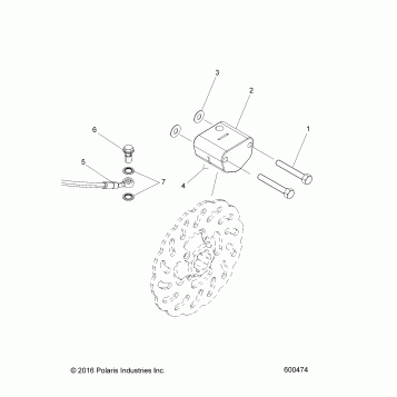 BRAKES, BRAKE LINE AND CALIPER - J17VC/VD/XC ALL OPTIONS (600381)