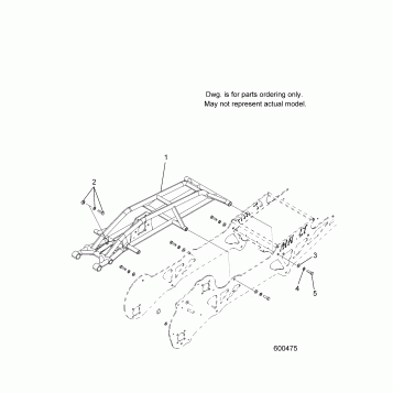 CHASSIS, FRAME MOUNTING - TIMBERSLED ST, LT, SX 120, SX 137 (600475)