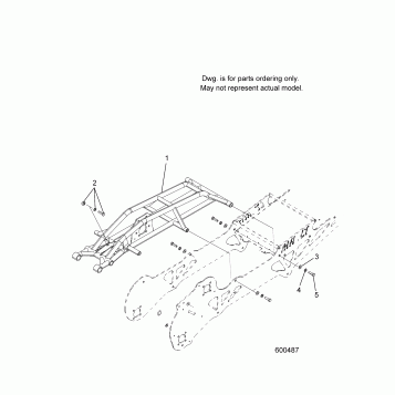 CHASSIS, FRAME MOUNTING - KTM 690, HUSKY 511, RH SIDE DRIVE MODELS (600487)