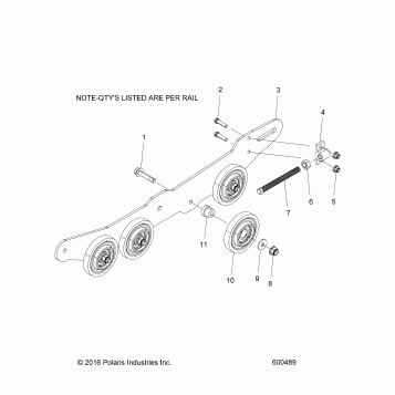 SUSPENSION, RAIL ASM. (LH,RH) - J17RTAXXXA (600489)