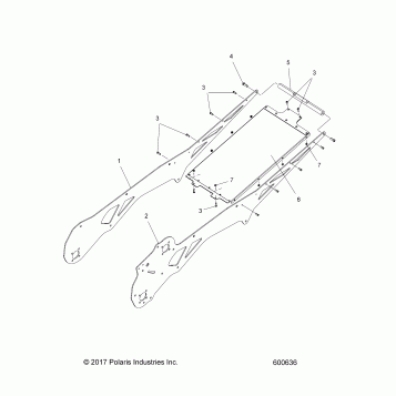 CHASSIS, TUNNEL ASM. - J19VCAXXXA (600636)