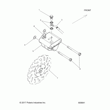 BRAKES, BRAKE LINE AND CALIPER - J19VCAXXXA (600641)