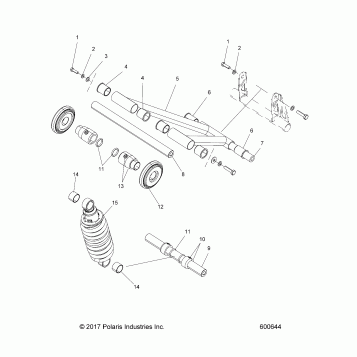 SUSPENSION, TORQUE ARM, REAR - J19VCAXXXA (600644)