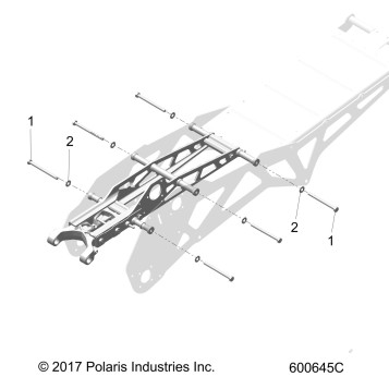 CHASSIS, SUBFRAME TO TUNNEL MOUNTING - J19URB/URC/USB/USC/UKC ALL OPTIONS (600645)