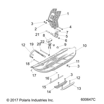 STEERING, SKI ASM. - J19URB/URC/USB/USC/UKC ALL OPTIONS (600647)
