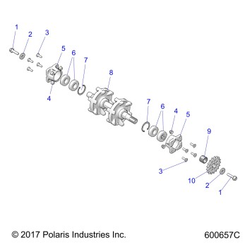 DRIVE TRAIN, DRIVESHAFT ASM. - J20UKB/UKC/USC/UMC/URL/USB ALL OPTIONS (600657)