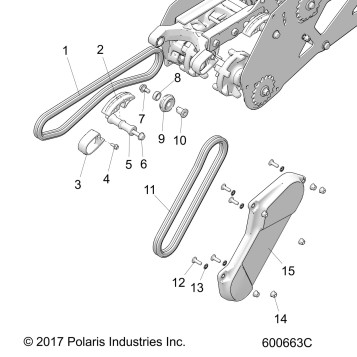 DRIVE TRAIN, CHAIN DRIVE - J19URB/URC/USB/USC/UKC ALL OPTIONS (600663)