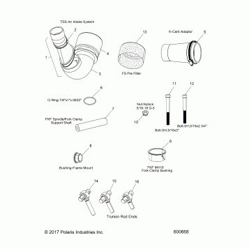 INSTALL KIT (SVC) - J20UKB/UKC/USC/UMC/URL/USB ALL OPTIONS (600668)