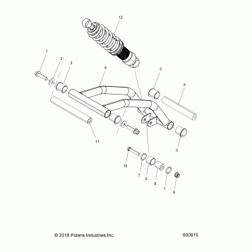 SUSPENSION, FRONT ARM ASM. AND SHOCK - J20RTAXXXA (600915)
