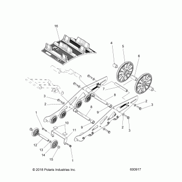 SUSPENSION, REAR ASM. AND TRACK - J20RTAXXXA (600917)