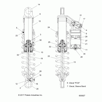 SUSPENSION, SHOCK, FRONT (120 SX) - J20URLXXXA (600927)