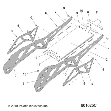 CHASSIS, TUNNEL ASM. SX - J19URL  (601025C)