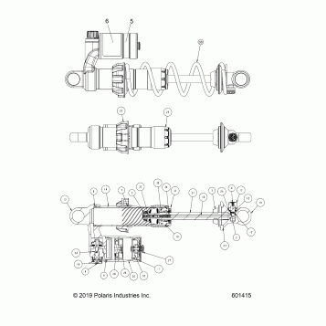 SUSPENSION, SHOCK, FRONT TRACK - J20URRXXXA (601415)