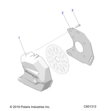BRAKES, BRAKE COVER ASM - J20UKB/UKC/USC/UMC/URL/USB ALL OPTIONS (600662)