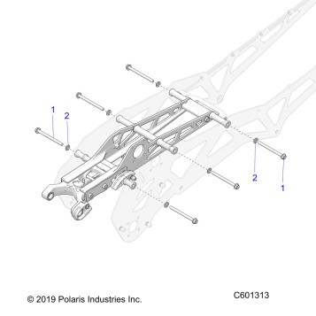 CHASSIS, SUBFRAME TO TUNNEL MOUNTING - J20UKB/UKC/USC/UMC/URL/USB ALL OPTIONS (600645)
