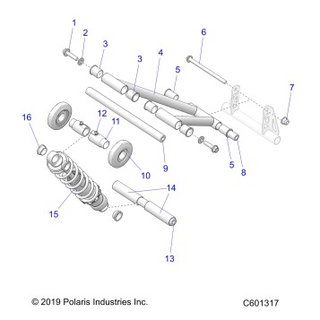 SUSPENSION, TORQUE ARM, REAR - J20UKB/UKC/USC/UMC/USB ALL OPTIONS (C601317)
