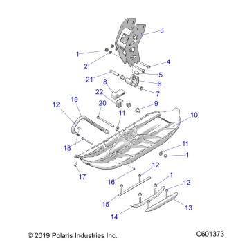 STEERING, SKI ASM. - J20UKB/UKC/USC/UMC/URL/USB ALL OPTIONS (C601373)