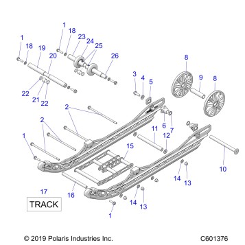 SUSPENSION, REAR ASM. - J20DRBXXX/DRCXXX ALL OPTIONS (C601376)