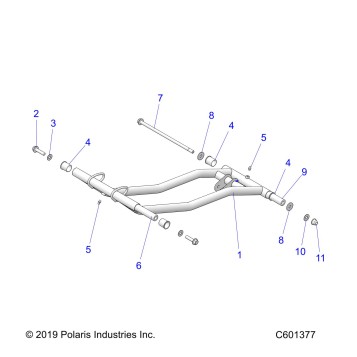 SUSPENSION, TORQUE ARM - J23DRBX/DREX/DRGX/DRHX/DMCX/DMFX/DMGX/DMHX (C601377)
