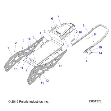 CHASSIS, TUNNEL ASM. - J20DRBXXXA/DRCXXX ALL OPTIONS (C601378)