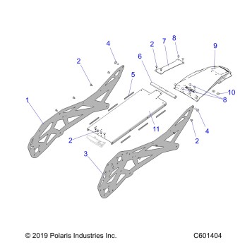 CHASSIS, TUNNEL ASM. - J21FBGXXXA/FBRXXXA (C601404)
