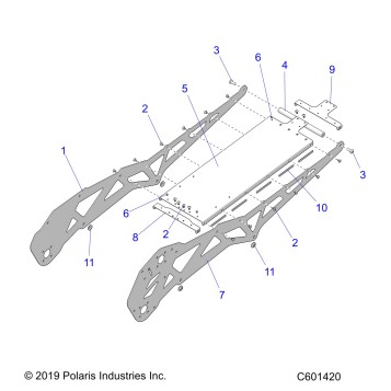 CHASSIS, TUNNEL ASM. - J20UKB/UKC/USC/UMC/URL/USB ALL OPTIONS (600646)
