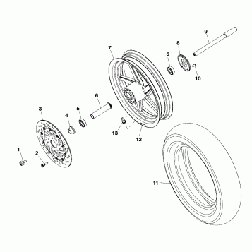 WHEELS, FRONT - V99CB15DA (4947594759A013)