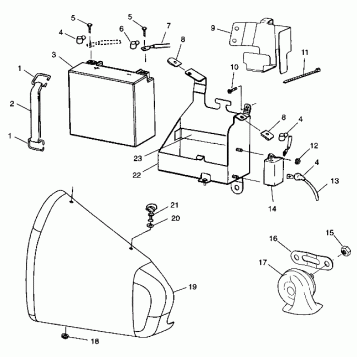 ELECTRICAL, BATTERY BOX - V99CB15DB (4947594759B006)