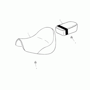 BODY, SEAT - V99CB15DB (4947594759B009)