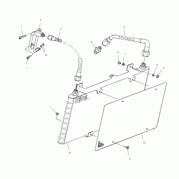 ENGINE, OIL COOLING - V99CB15DB (4947594759B012)