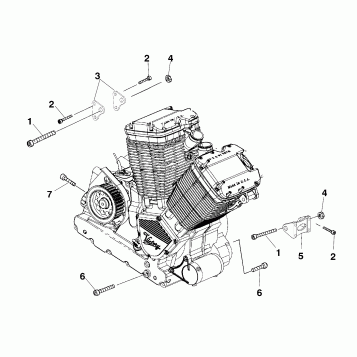 ENGINE, MOUNTING - V99CB15DB (4947594759C001)