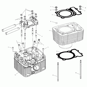 ENGINE, CYLINDER & HEAD - V99CB15DB (4947594759C005)