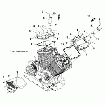 ENGINE, CAM and VALVE COVERS - V01CD15CC (4947594759C008)