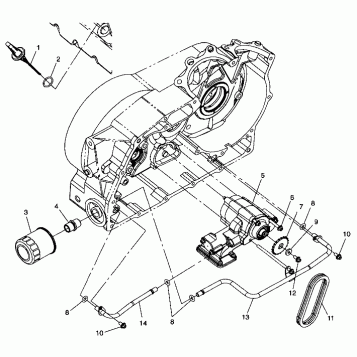 ENGINE, OIL PUMP MOUNTING - V99CB15DB (4947594759C009)