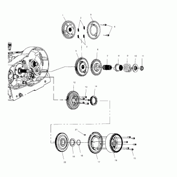 DRIVE TRAIN, PRIMARY DRIVE - V99CB15DB (4947594759C011)