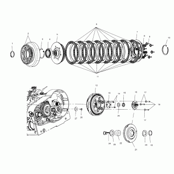 DRIVE TRAIN, DRIVE CLUTCH - V99CB15DA (4947594759D001)