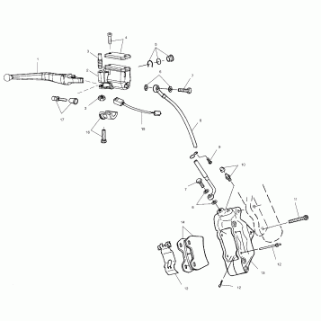 BRAKES, FRONT - V99CB15LCZ (4952535253B003)