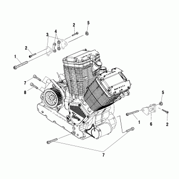 ENGINE, MOUNTING - V99CB15LCZ (4952535253C001)