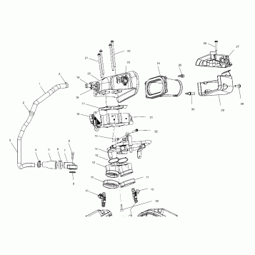 FUEL SYSTEM, FUEL LINES and THROTTLE BODY - V99CB15LCZ (4952535253D003)