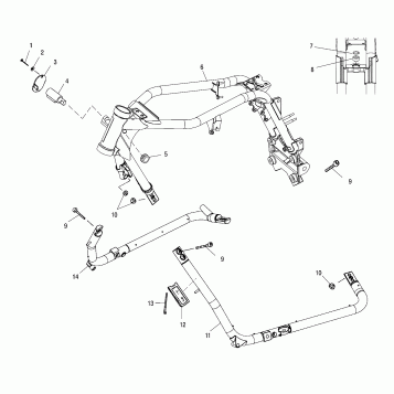 CHASSIS, MAIN FRAME - V00CB15DC (4952565256A005)