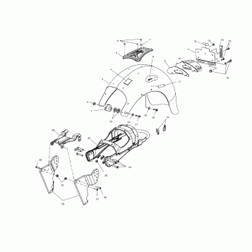 CHASSIS, SUBFRAME and REAR FENDER - V00CB15DC (4952565256A006)